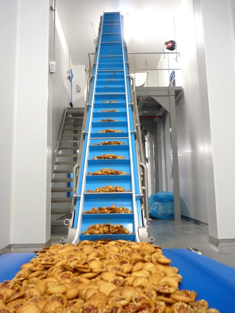 Sanitary conveyor designed for easy cleaning